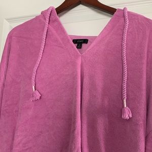 J Crew terry cloth hoodie, size large